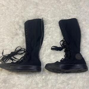 Converse Women Size 5 Chuck Taylor All Star XX Hi All Black Boots A12325C New